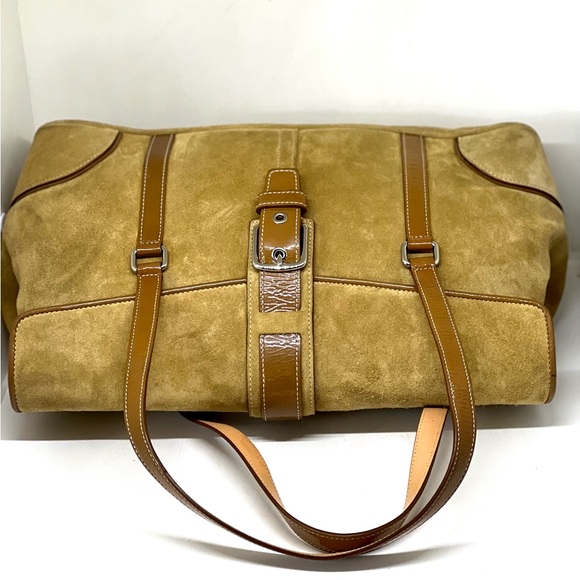 COACH💥RARE-VINTAGE~SOLD OUT💥Hampton Suede Satchel - Picture 12 of 14